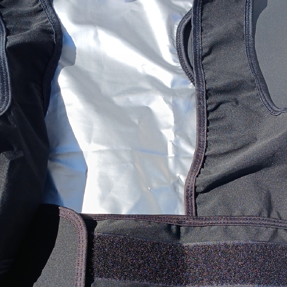 Black and Silver Waist Trainer